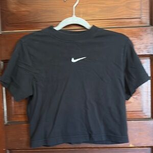 Nike Black Cropped Tee